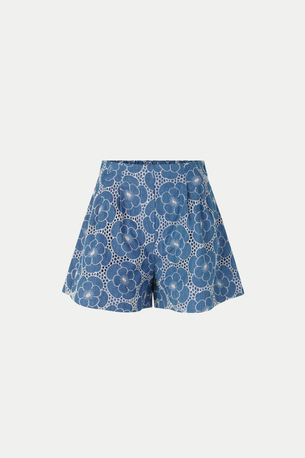 Blue Flower Jimea Shorts