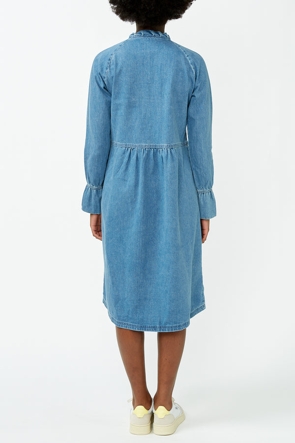 Vintage Blue Denim Dupina Dress