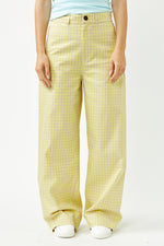 Yellow Check Lottie Trousers