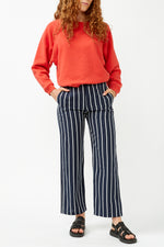 Navy Striped Mariam Pants
