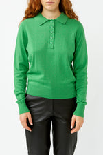 Vibrant Green Thea Polo Shirt