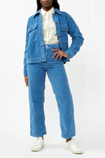 Mid Blue Cord Lavinia Jacket