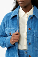 Mid Blue Cord Lavinia Jacket