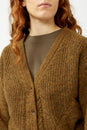 Brown Alpha Knit Cardigan