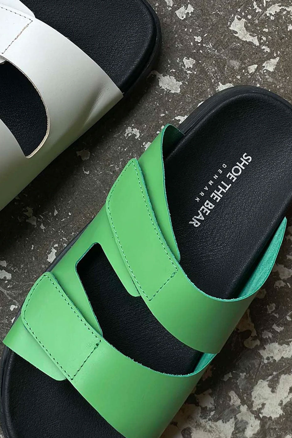 Green Fern Velcro Sandal