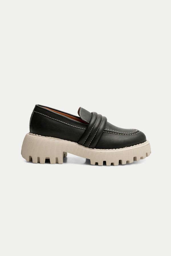 Black Contrast Posey Loafer