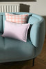 Lilac Rectangle Gingham Cushion