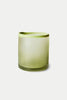 Olive Glass Tea Light Holder