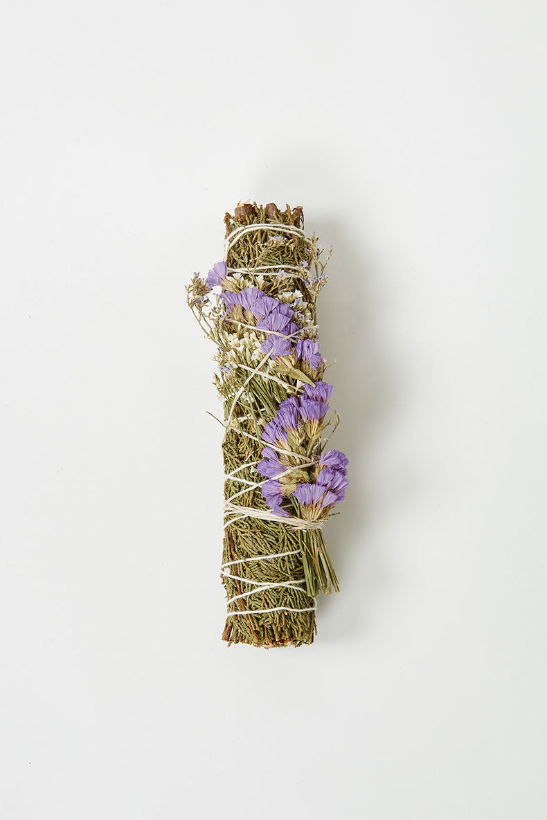 Large Juniper Smudge & Dried Flowers