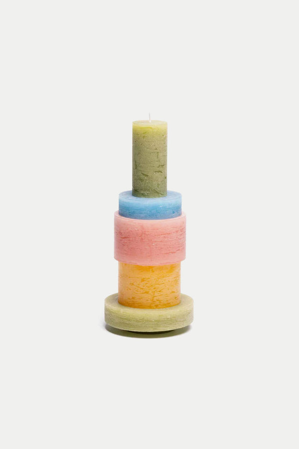 Pink & Yellow Candle Stack 03