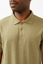 Khaki Hemp Polo Shirt