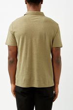 Khaki Hemp Polo Shirt