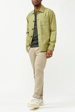 Olive Branch Blas Linen Overshirt