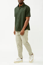 Green Seersucker Tom Shirt