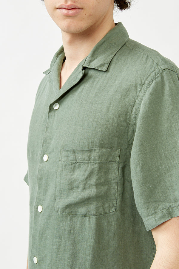 Dry Green Linen Shirt