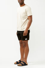 Vintage Black Classic Linen Jam Shorts