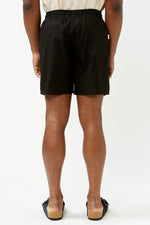Vintage Black Classic Linen Jam Shorts