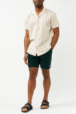 Kelp Regular Linen Resort Shirt