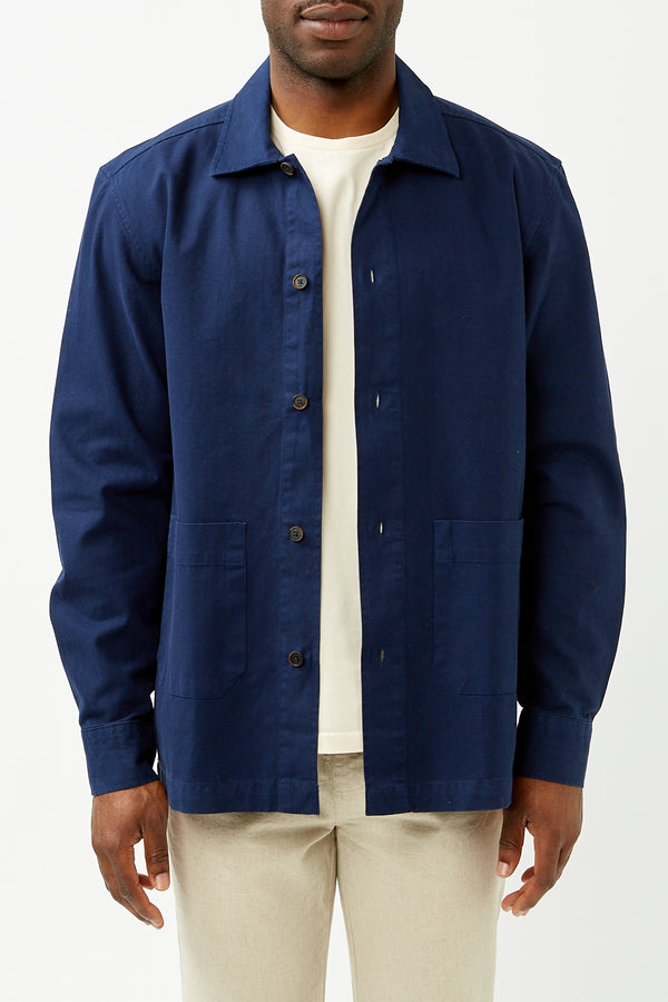 Dark Indigo Hockney Overshirt