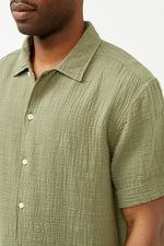 Olive Easy Short Sleeve Shirt