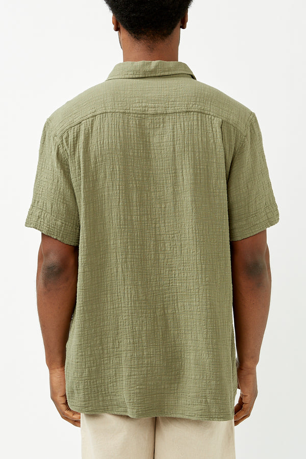 Olive Easy Short Sleeve Shirt