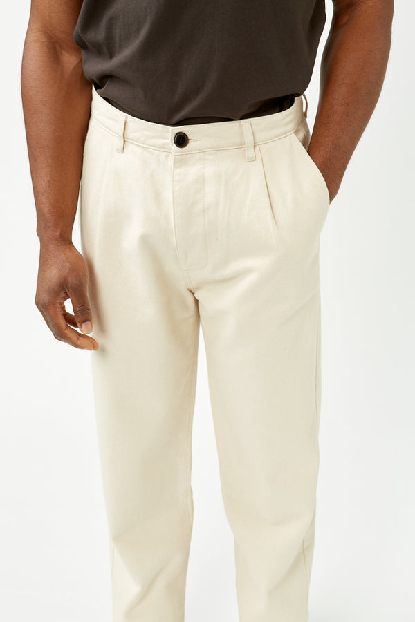 White store twill pants