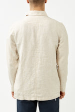 Light Feather Gray Linen Overshirt