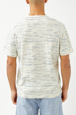 White Frequency Stripe Tee