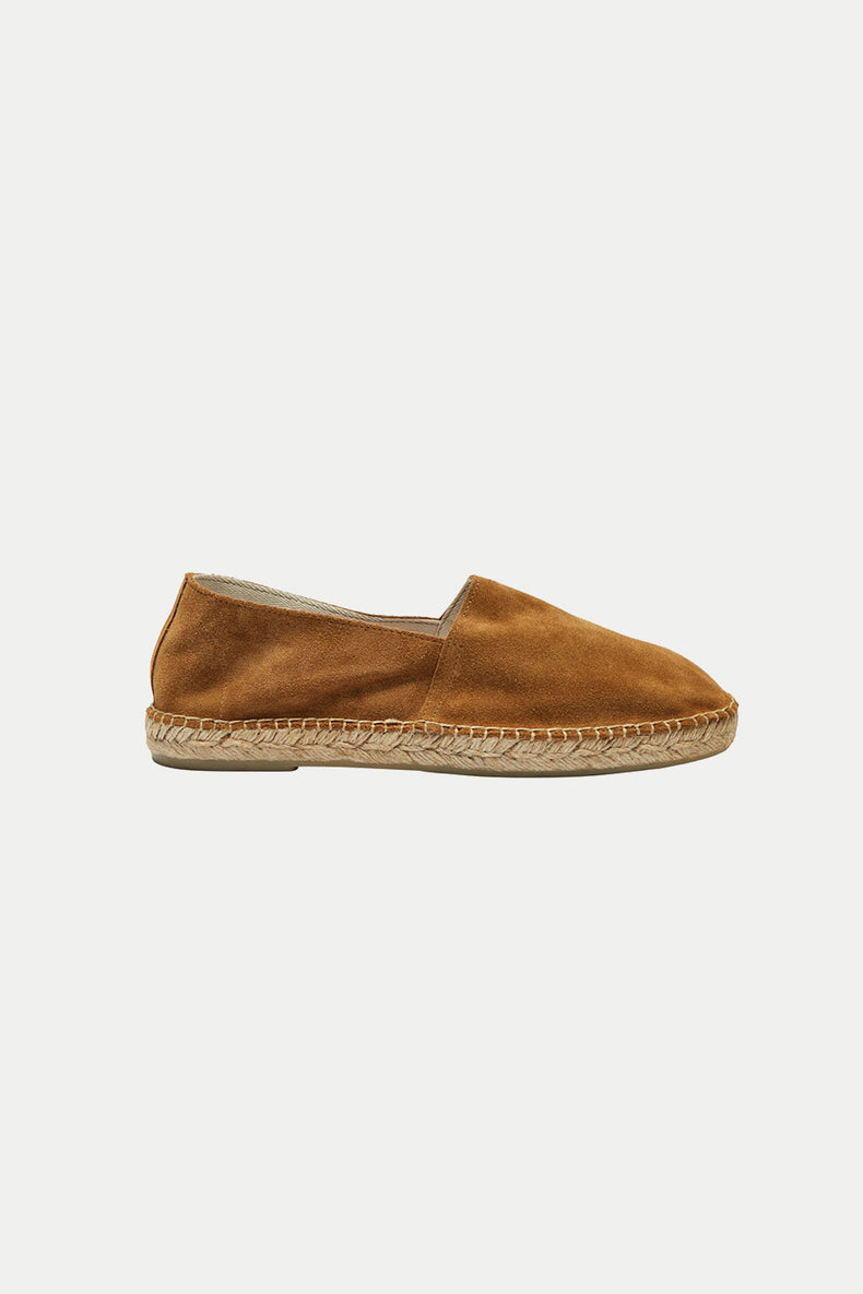 Cognac Ajo Suede Espadrille