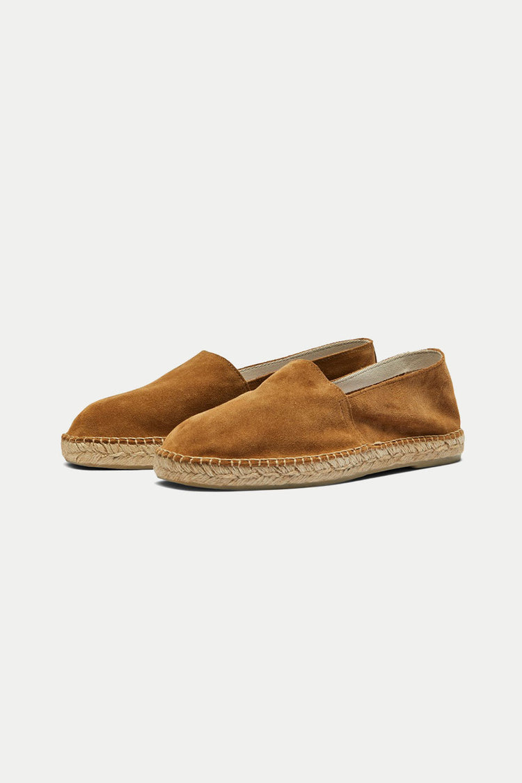 Cognac Ajo Suede Espadrille