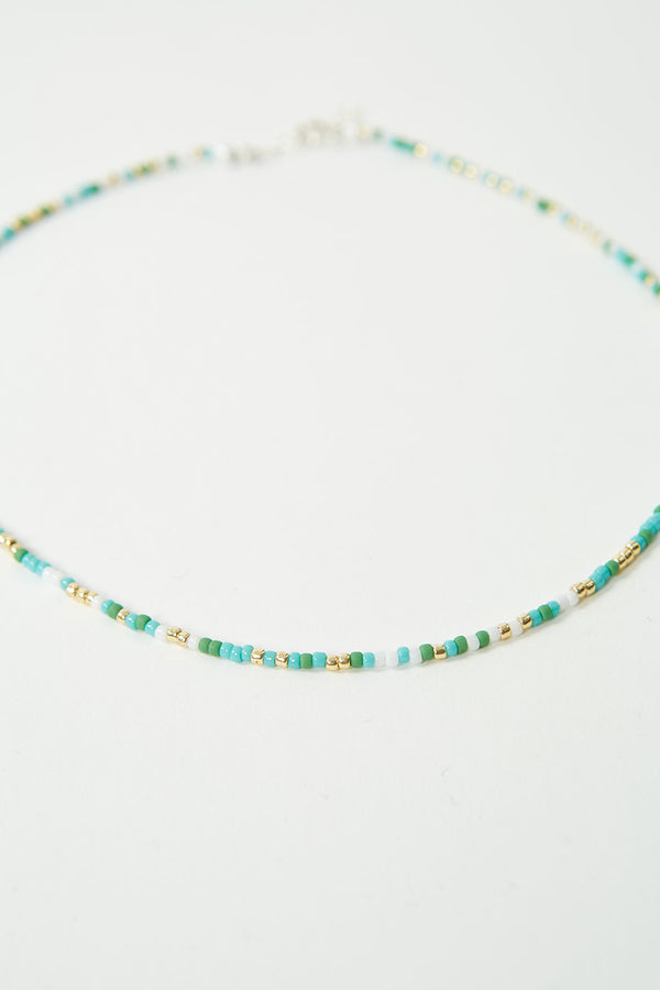 Amazonite Gemstone Beaded Necklace – Emma Louise LLC