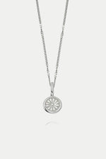 Silver Daisy Bloom Mini Pendant