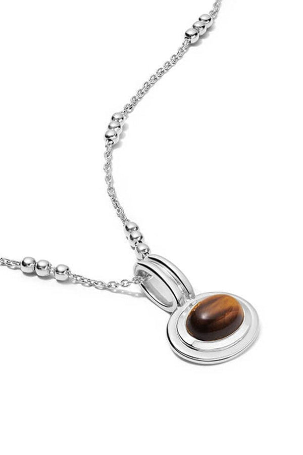 Silver Tigers Eye Necklace