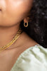 Gold Stacked Rope Creole Hoops