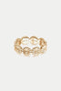 Gold Daisy Crown Band Ring