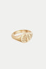 Gold Forget Me Not Signet Ring