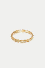 Gold Plate Iota Daisy Ring