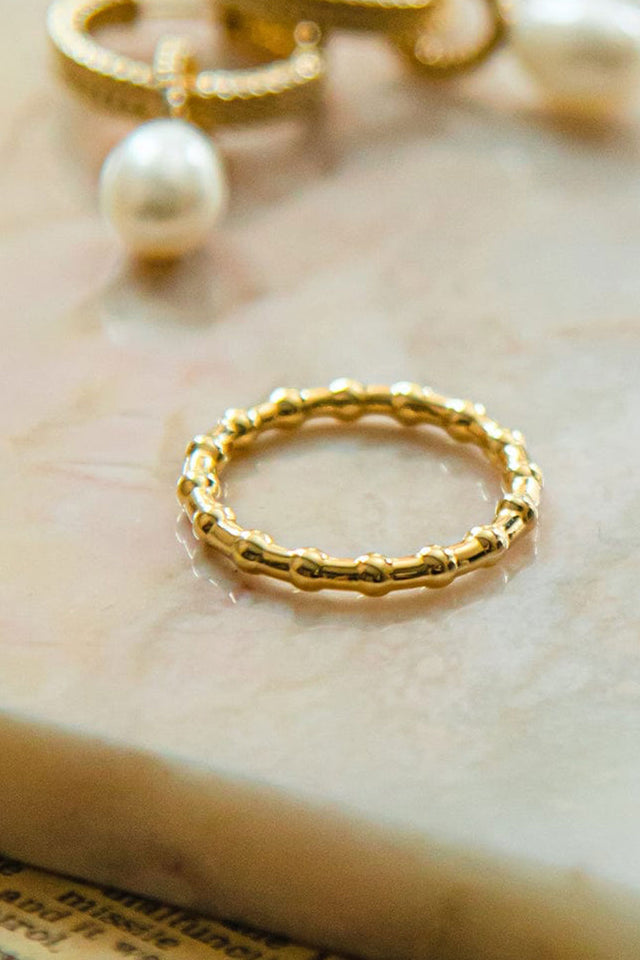 Gold Treasures Bobble Stacking Ring