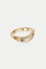 Gold Treasures Sandwave Band Ring