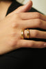 Gold Treasures Sandwave Band Ring