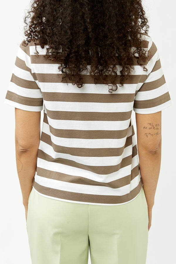Morel Striped Boxy T-Shirt