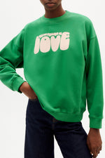 Green Yes Love Sweatshirt