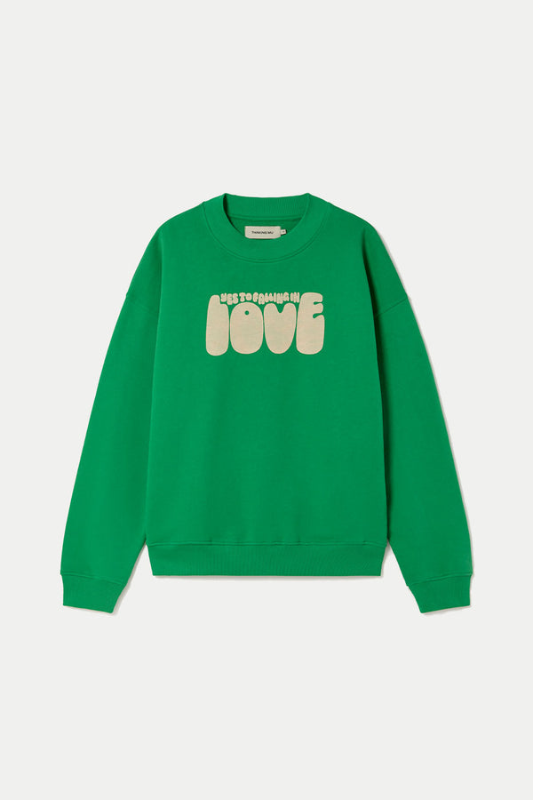 Green Yes Love Sweatshirt