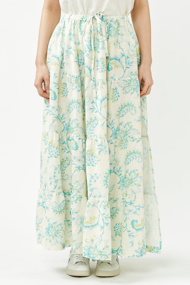 Rhythm Blue Cairo Tiered Maxi Skirt 