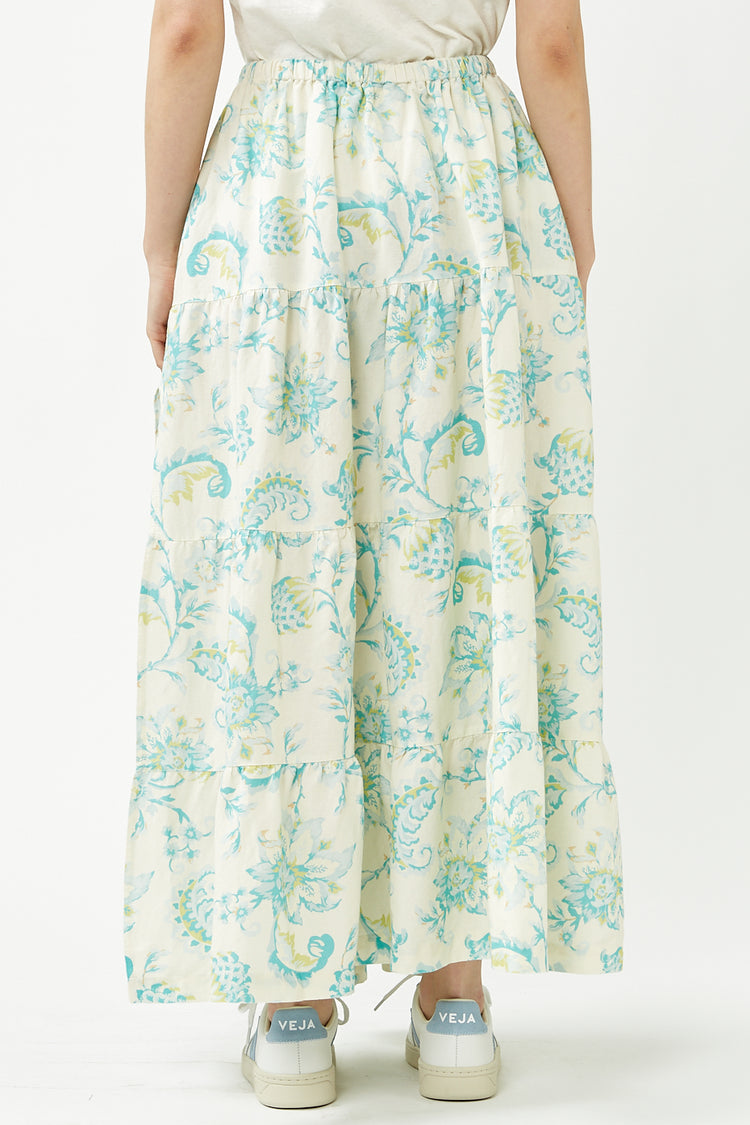 Rhythm Blue Cairo Tiered Maxi Skirt 