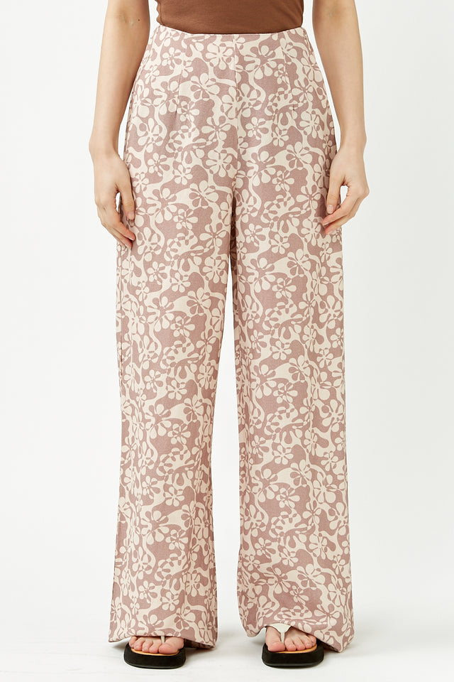 Rhythm Chocolate Drifter Floral Pant 