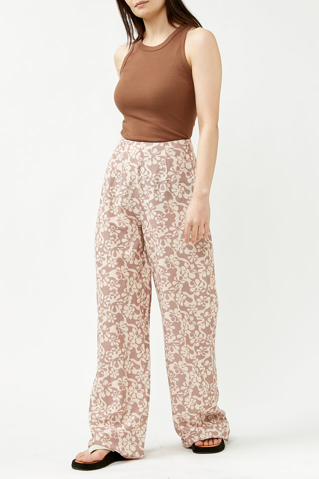 Rhythm Chocolate Drifter Floral Pant 