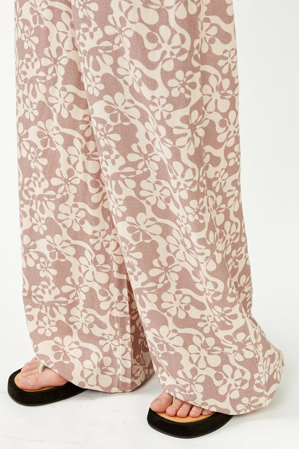 Chocolate Drifter Floral Pant