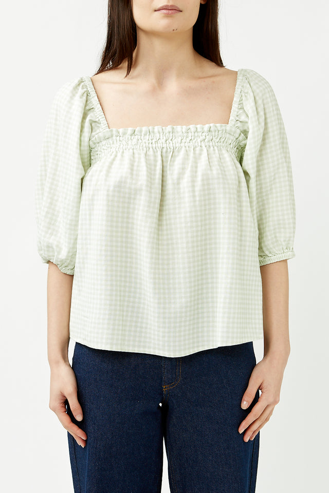 Rhythm Sage Maisy Check Top 