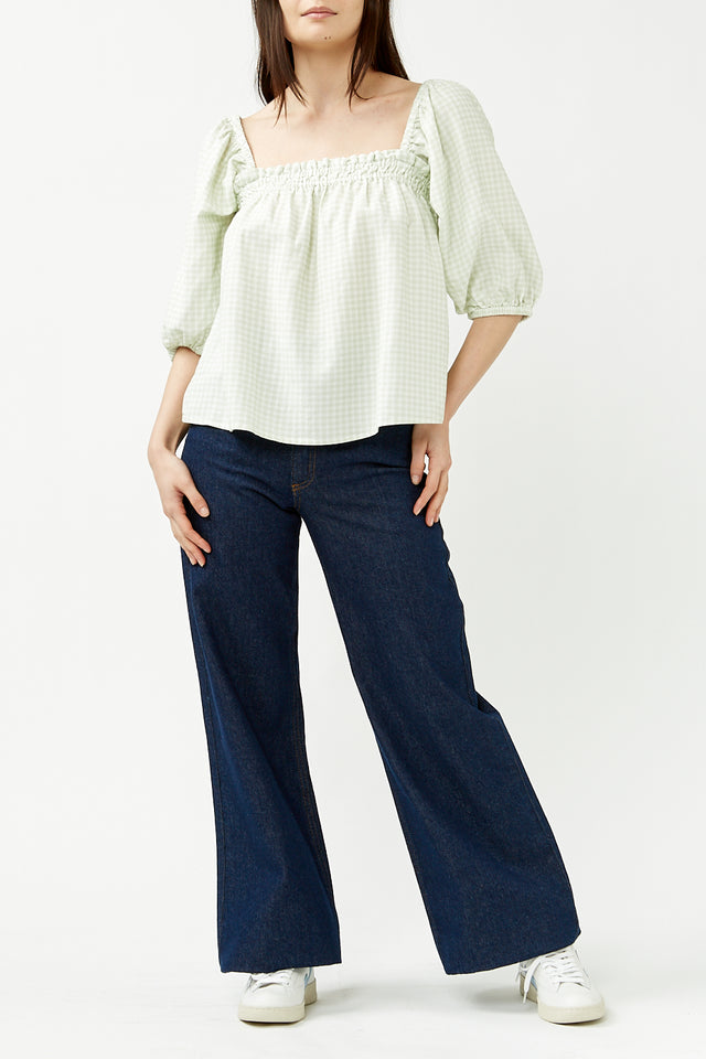 Rhythm Sage Maisy Check Top 